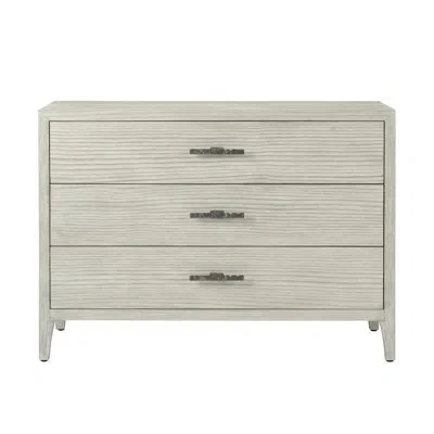 Theodore Alexander Breeze 3 Drawer 48" W Solid Wood Dresser In White;sea Salt