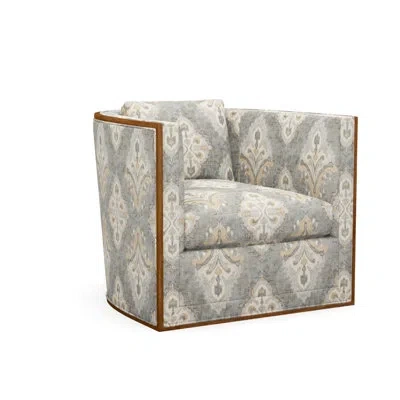 Theodore Alexander Brett Accent Chair In Brown Polyester,expresso