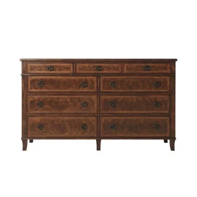 Theodore Alexander Brooksby 9 Drawer Dresser In Brown