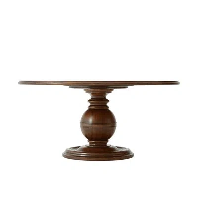 Theodore Alexander Brooksby Pedestal Dining Table In Brown