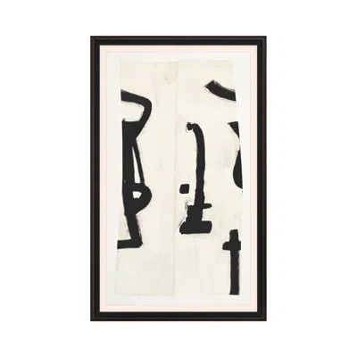 Theodore Alexander Building Blocks 1 Framed On Paper By Studio L57 Contempo Print In Black,ivory