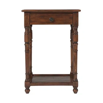 Theodore Alexander Castle Bromwich End Table With Storage In Brown