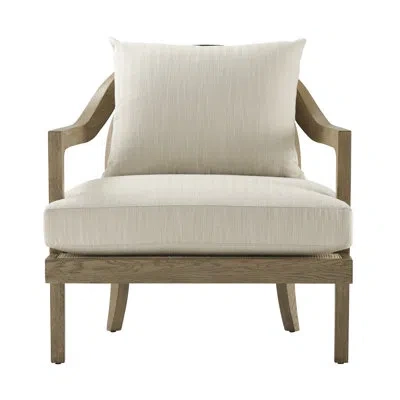 Theodore Alexander Catalina Wooden Upholstered Lounge Chair In Sand