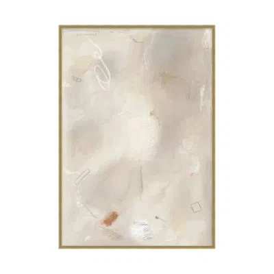 Theodore Alexander Celadon Haze 1 By Shayna Goodman - Floater Frame Print On Canvas In Beige,gray