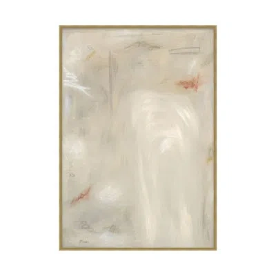Theodore Alexander Celadon Haze 2 By Shayna Goodman - Floater Frame Print On Canvas In Beige,gray