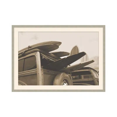 Theodore Alexander Classic Surf 1 By Studio L57 Narrative - Single Picture Frame Print In Brown,beige