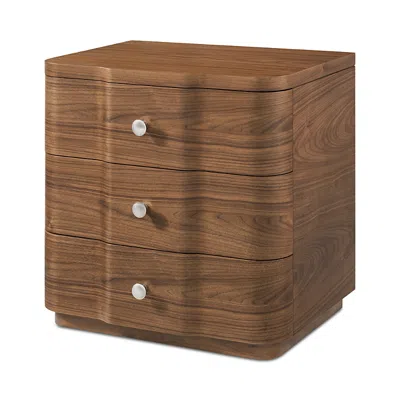 Theodore Alexander Coronet Walnut Small Nightstand In Multi