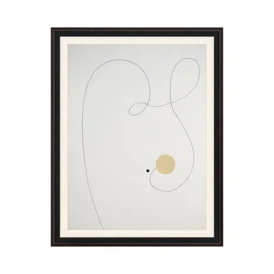 Theodore Alexander Coterie 1 By Studio L57 Schemata - Single Picture Frame Print In Light Blue,gray,yellow