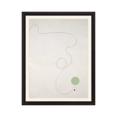 Theodore Alexander Coterie 3 By Studio L57 Schemata - Single Picture Frame Print In Light Blue,gray,green