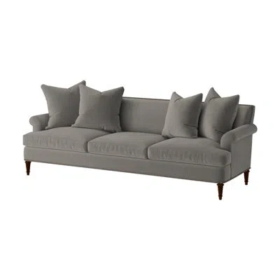 Theodore Alexander Dauphin 86'' Recessed Arms Sofa In Synergy Oatmeal (performance Fabric) 114,cambridge