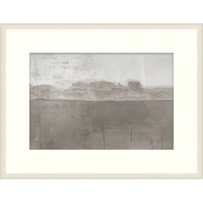 Theodore Alexander Desert Walls 1 Framed Art Print In Gray,beige