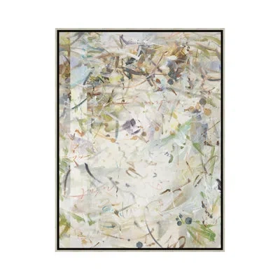 Theodore Alexander Emotional Spring 1 By Studio L57 Contempo - Floater Frame Print On Canvas In Cream,plum,maize,chestnut