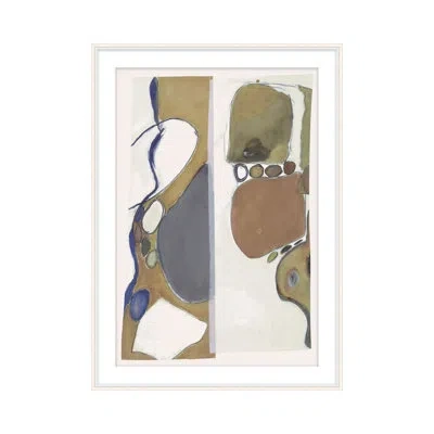Theodore Alexander Energy Within Me 1 By Studio L57 Contempo - Single Picture Frame Print On Paper In Blue,slate Gray,dark Tan