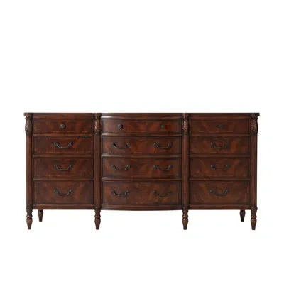 Theodore Alexander Essential 12 Drawer 72" W Dresser In Brown