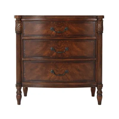 Theodore Alexander Essential 3 - Drawer Nightstand In Brown