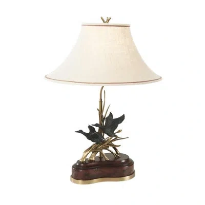 Theodore Alexander Essential 31" Table Lamp In Brown,gold,black