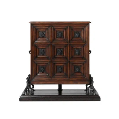 Theodore Alexander Essential 9 Drawer Apothecary Accent Chest In Black;brown