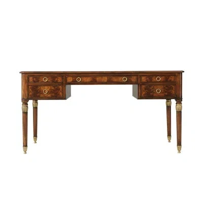 Theodore Alexander Essential Solid Wood Desk In Brown