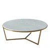 Theodore Alexander Fisher Round Marble Cocktail Table, Large In Marble