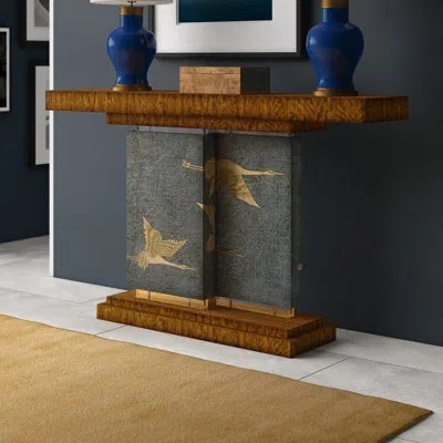 Theodore Alexander Flight 60" Console Table In Brown