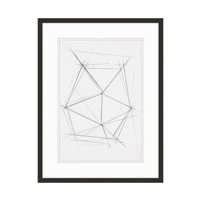Theodore Alexander Geometric Progression 3 By Studio L57 - Single Picture Frame Print On Paper In Black,gray