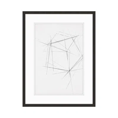Theodore Alexander Geometric Progression 8 By Studio L57 - Single Picture Frame Print On Paper In Black,gray