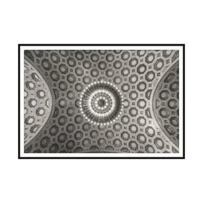 Theodore Alexander Geometric Thought 1 By Angie Mcmonigal - Single Picture Frame Print On Paper In Black,white,gray