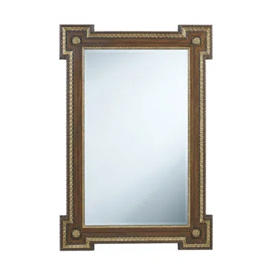 Theodore Alexander Harlestone Mirror In Gold; Walnut