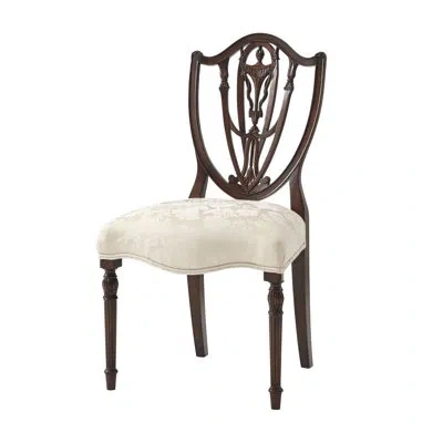 Theodore Alexander Hidden Upholstered Acacia Side Chair In Walnut