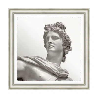 Theodore Alexander His Eyes 1 By Lorenzo Rizzo - Single Picture Frame Print On Paper In Gray,ivory