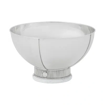 Theodore Alexander Horizon Handmade Decorative Bowl 1 In Nickel Plate