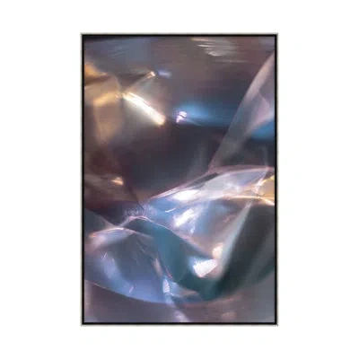 Theodore Alexander Into The Labyinth 1 By Grace Carlon - Single Picture Frame Print On Canvas In Lilac,grape,cerulean