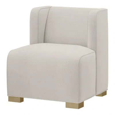 Theodore Alexander Joan Slipper Chair In Fleecy Vanilla (performance Fabric) 1351,dune