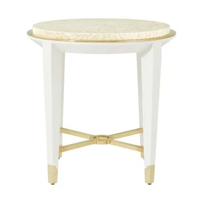 Theodore Alexander Judith Leiber Couture End Table In Feather