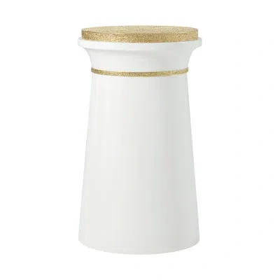Theodore Alexander Judith Leiber Couture End Table In Polished Textured Brass