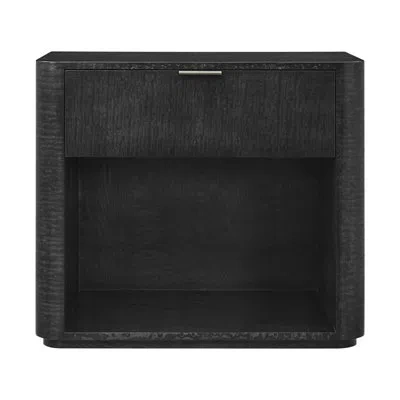 Theodore Alexander Kesden 1 - Drawer Nightstand In Silent Black