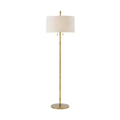 Theodore Alexander Kesden 72" Floor Lamp In Satin Brass