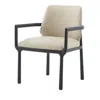Theodore Alexander Kesden Dining Armchair In Beige