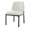 Theodore Alexander Kesden Dining Side Chair In Gray/black