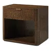 Theodore Alexander Kesden Nightstand In Pyramid Brown