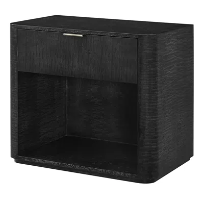 Theodore Alexander Kesden Nightstand In Silent Black