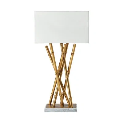Theodore Alexander Kesden Table Lamp In Satin Brass
