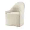 Theodore Alexander Kesden Upholstered Dining Chair In Cream