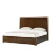 Theodore Alexander Kesden Wood King Bed In Pyramid Brown