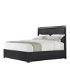 Theodore Alexander Kesden Wood King Bed In Silent Black