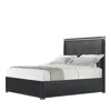 Theodore Alexander Kesden Wood Queen Bed In Silent Black
