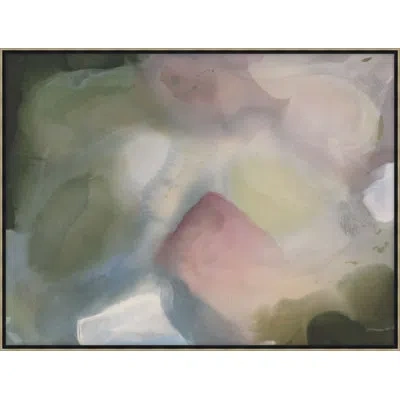 Theodore Alexander Kind Rumination 1 Framed Art Print In Green,blue,pink,ivory