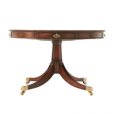Theodore Alexander Lavinia Althorp Living History Round 48'' Dining Table In Ramsey Mahogany