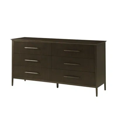 Theodore Alexander Lido 6 Drawer 65" W Dresser In Brown