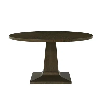 Theodore Alexander Lido Pedestal Dining Table In Brown